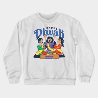 Festival of Lights Deepavali - Happy Diwali Crewneck Sweatshirt